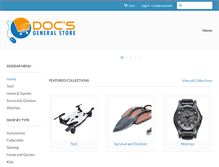 Tablet Screenshot of docsgeneralstore.com